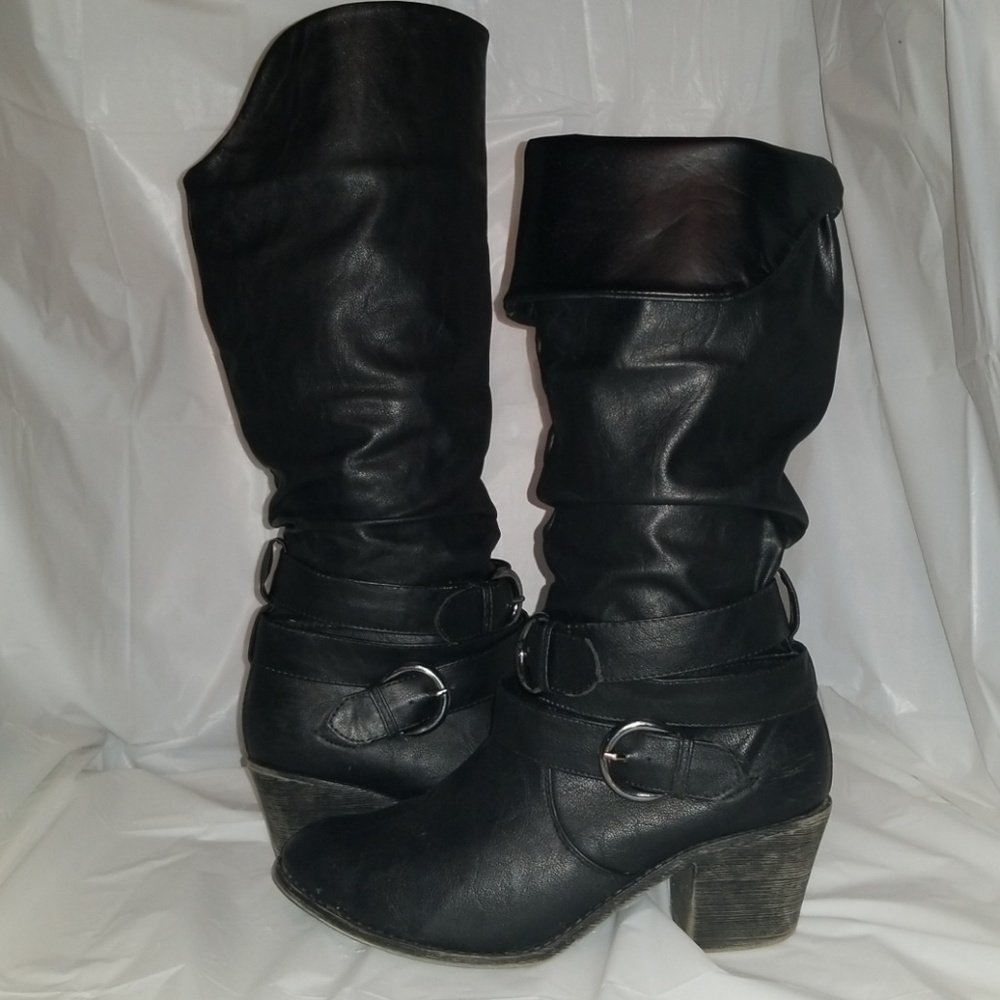 Wild Diva Knee-high pull on boots